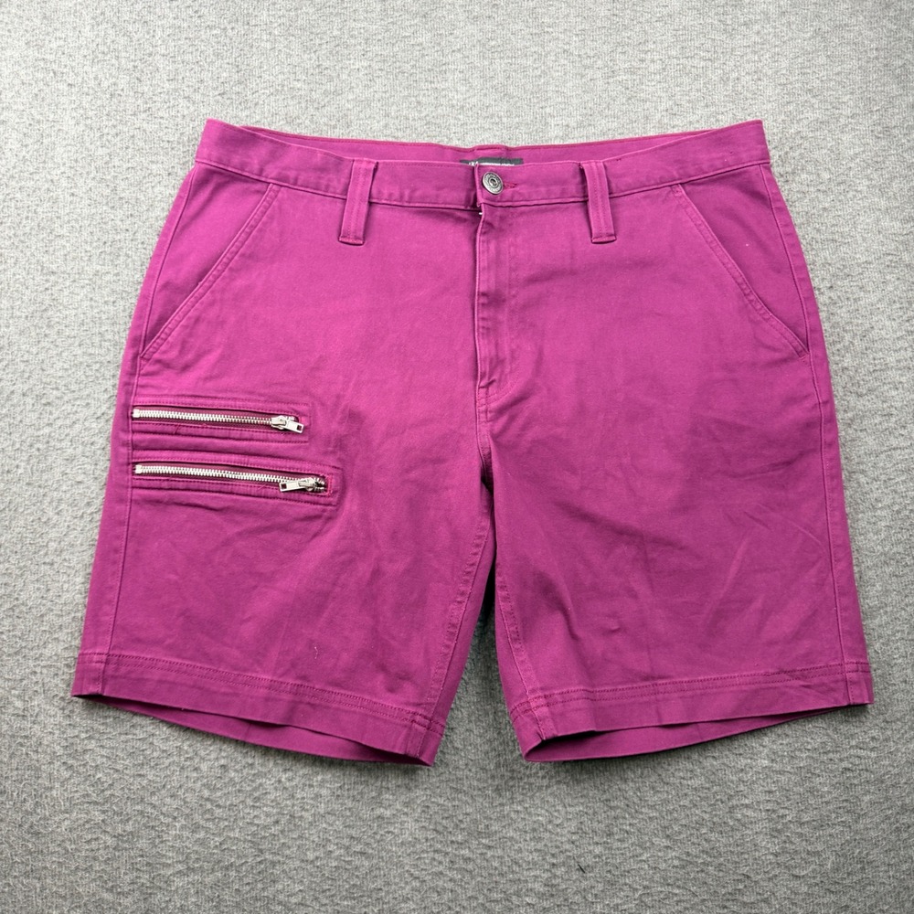 INC International Concepts Men's 38W Magenta Purple Chino Shorts